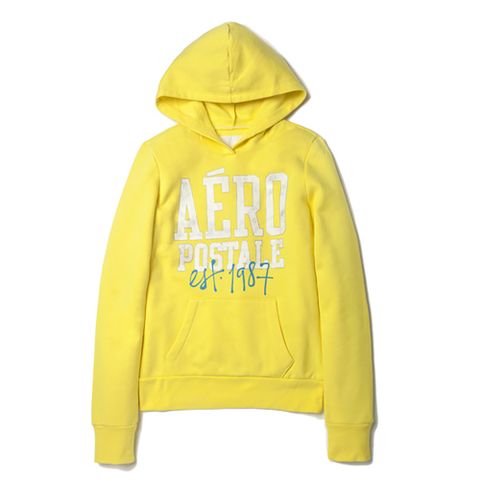 【 Aéropostale 】復刻版EH1987 Logo中性 連帽上衣(黃色)