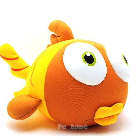 【海洋熱帶魚大眼寶寶】午安枕 (棕色)