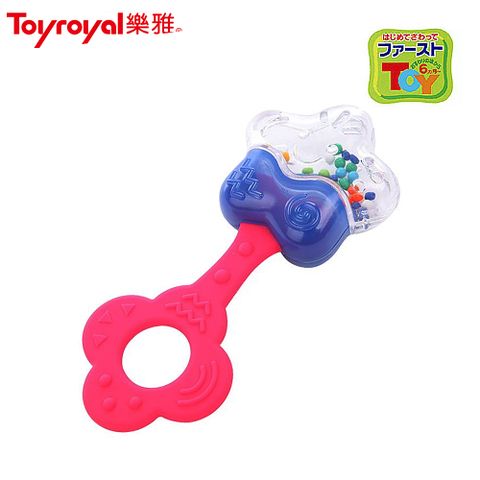 日本《樂雅 Toyroyal》星星型固齒搖鈴(可消毒)