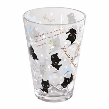 San-X 小襪貓音樂幸運草系列透明立體塑膠水杯
