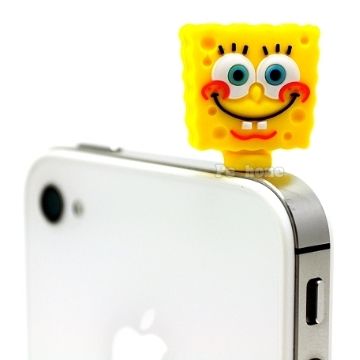 Spongebob Squarepants 海綿寶寶 日本進口iphone音源孔防塵塞