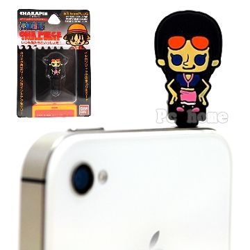 ONE PIECE 航海王 日本進口【羅賓】iphone4/4S音源孔防塵塞