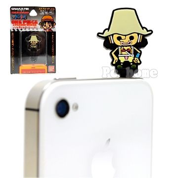 ONE PIECE 航海王 日本進口【騙人布】iphone4/4S音源孔防塵塞