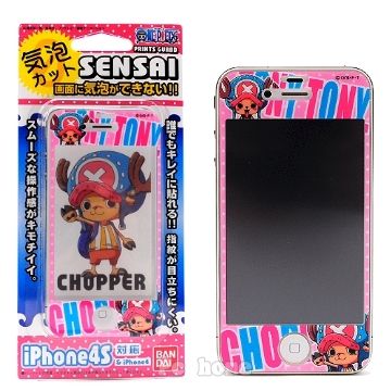 ONE PIECE 航海王 日本進口【可愛喬巴】iPhone4/4S防手紋螢幕保護貼 (日本製)