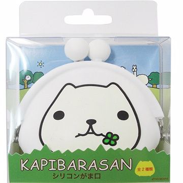 kapibarasan 水豚君幸運草橡膠珠扣包