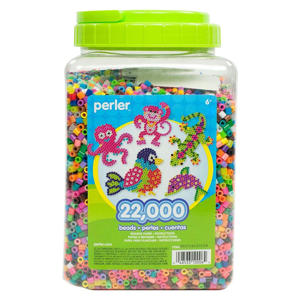 PERLER BEADS 拼拼豆豆 《Perler》22000顆拼豆補充罐-00綜合色系