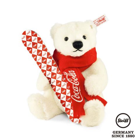 STEIFF 金耳釦泰迪熊 德國 - Coca-Cola Polar Bear 可口可樂紀念熊 (限量版)