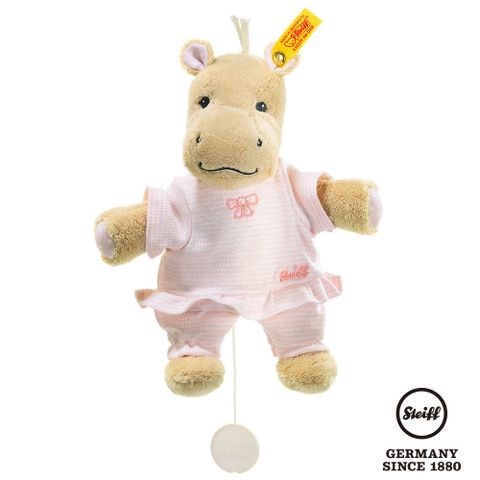 STEIFF德國金耳釦泰迪熊 - Mockyli Hippo 河馬 (嬰幼兒音樂鈴)