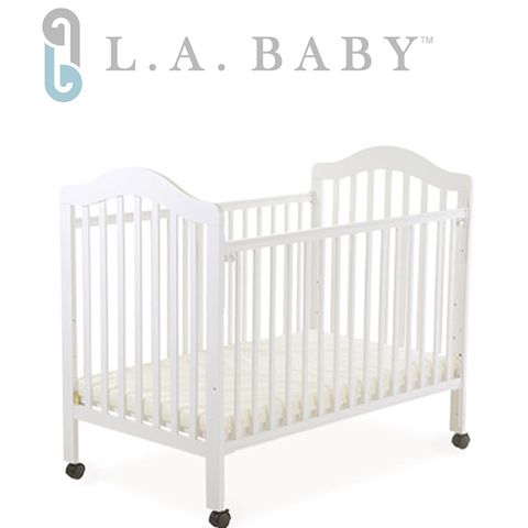 【美國 L.A. Baby】米爾頓嬰兒大床(白色)
