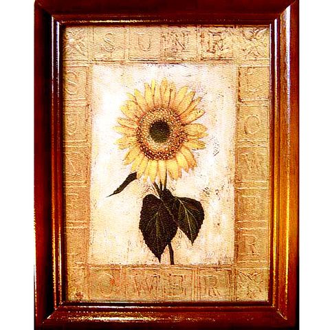 【開運陶源】直式《Sunflower向日葵》原木鑰匙盒壁飾