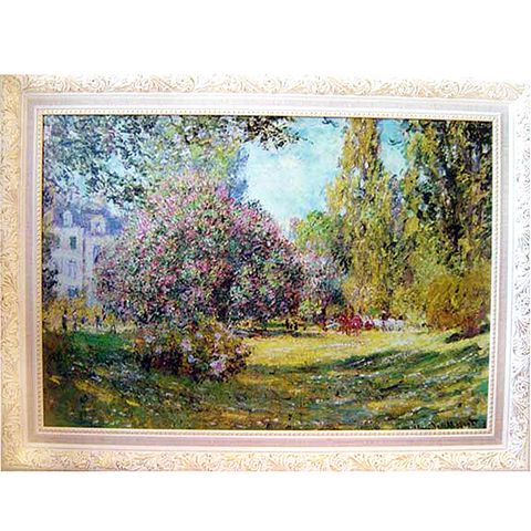 《曼西克公園》莫內名畫