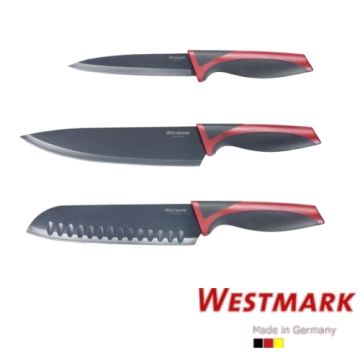 《德國WESTMARK》廚房好用3刀組(水果刀+麵包刀+日式氣孔刀)