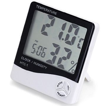 LCD數位電子式溫濕度計 溫度計 濕度計 電子鬧鐘