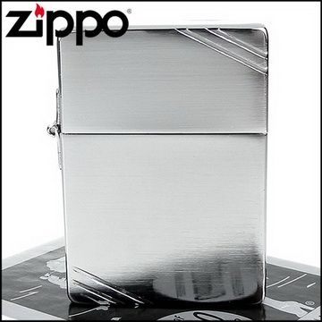 Zippo 美系~1935復刻版-拉絲打磨鍍鉻打火機