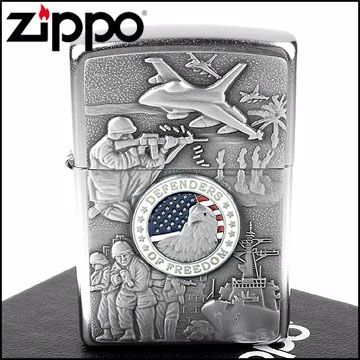 Zippo 美系~Joined Forces-陸海空聯合捍衛自由圖案設計打火機