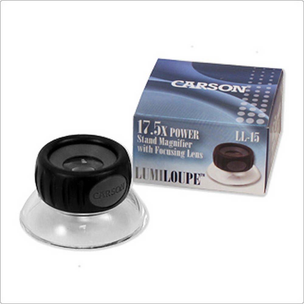 CARSON 美國 杯式放大鏡(17.5x) / 珠寶 錢幣 材質 物品觀察 輔助閱讀