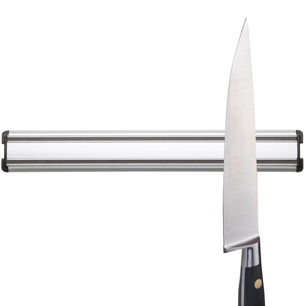 KitchenCraft 英國 亮銀磁吸刀架(30cm) / 刀座 刀具收納