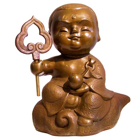 【開運陶源】Q佛系列-地藏菩薩~子問老師 限量原作銅雕