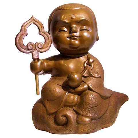 開運陶源 Q佛系列-地藏菩薩~子問老師 限量原作銅雕