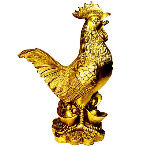 中【銅雕福雞】....居家富貴....升官好運~化蜈蚣煞