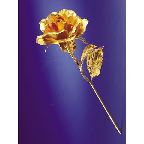 真正純金" 一比一比例 大朵的"’純金玫瑰/康乃馨 情人節 母親節禮物