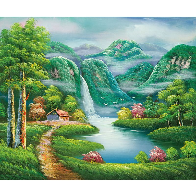 W573油畫山水畫