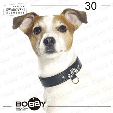 BOBBY 狗日子達利 翹(俏)鬍子 水晶小羊皮項圈-30CM