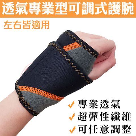 CNOSS 單片式彈性透氣護腕(2入)