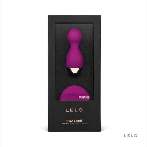 LELO 台灣澤豐總代理保固兩年瑞典-HULA BEADS 呼啦球 旋轉式 遙控情趣按摩器-迷惑紫