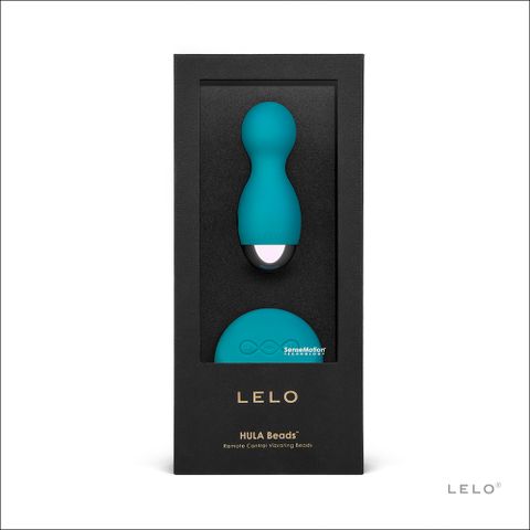 LELO 台灣澤豐總代理保固兩年瑞典-HULA BEADS 呼啦球 旋轉式 遙控情趣按摩器-海洋藍