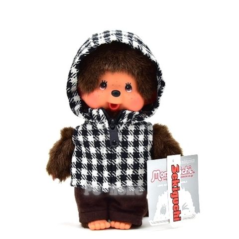 日本Sekiguchi夢奇奇MONCHHICHI【復古格紋外套BOY】