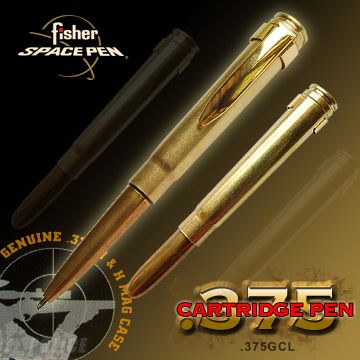 Fisher  Space Pen Military子彈造型太空筆# 375GCL 黃銅色