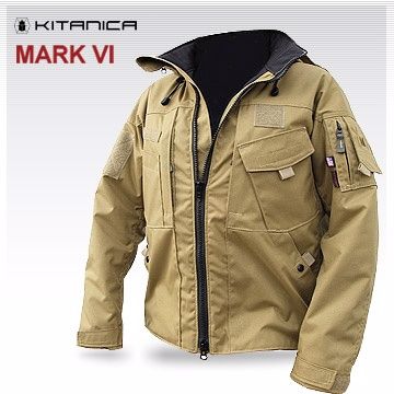 Kitanica MARK VI 戰術夾克 # 39.狼棕色第一款可收納式連帽夾克