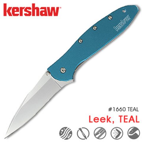 Kershaw LEEK, TEAL 折刀 #1660 TEAL