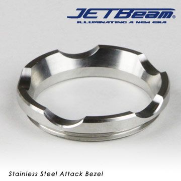 JETBEAM 燈頭組件(小齒頭)#Stainless Steel crenulate.