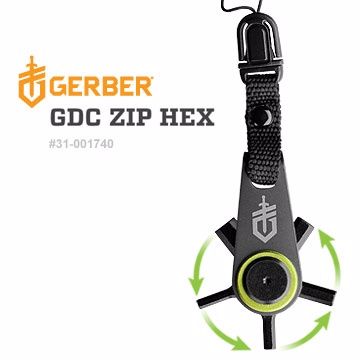 Gerber  GDC Zip Hex 隨身攜帶六角螺絲起子工具組(# 31-001740)