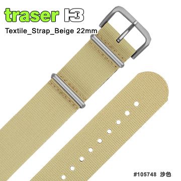 TRASER  Textile_Strap_Beige沙色尼龍織料錶帶#105748