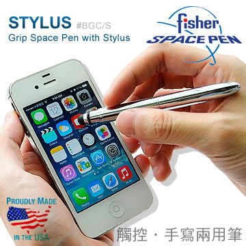 Fisher Space Pen 觸控兩用筆-銀色
