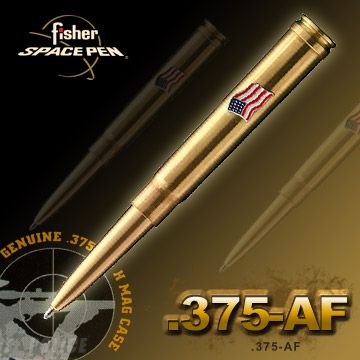 Fisher  Cartridge Space Pen With American Flag 子彈造型太空筆#375-AF