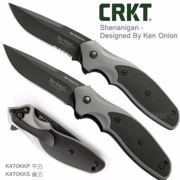 CRKT Shenanigan折刀( #K470KKS 齒刃 #K470KKP 平刃 )