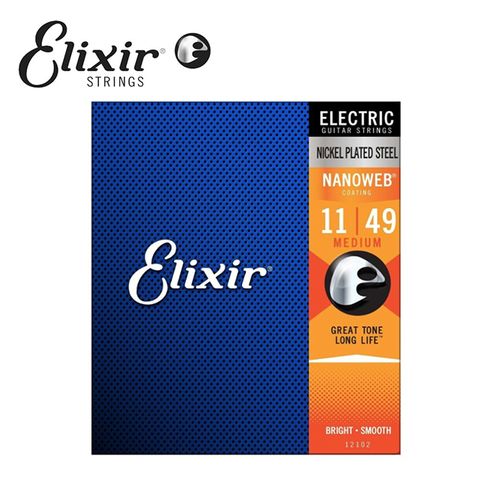 Elixir NANOWEB EXXG-12102 電吉他套弦 (11~49)原廠公司貨 商品保固有保障