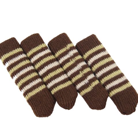 日式條紋長筒椅腳套-4枚入×12組