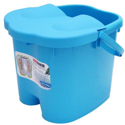 月陽日式加高加蓋6滾輪按摩24公升足浴桶按摩泡腳桶(5366)