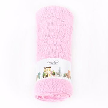【EUPHORIA】柔舒棉毯(簡約版)-95X125公分 粉紫色