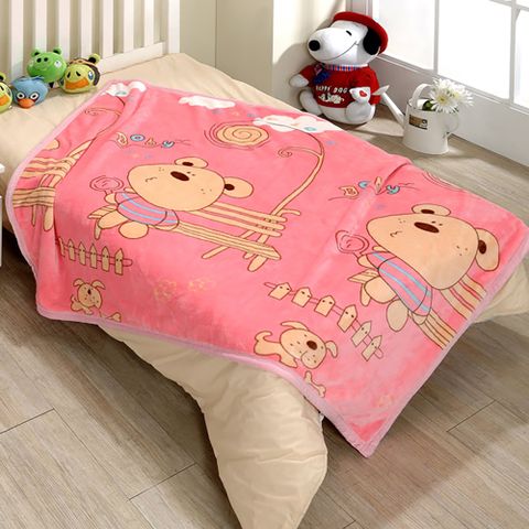 (戀香)超柔舒小童毯-大桃熊