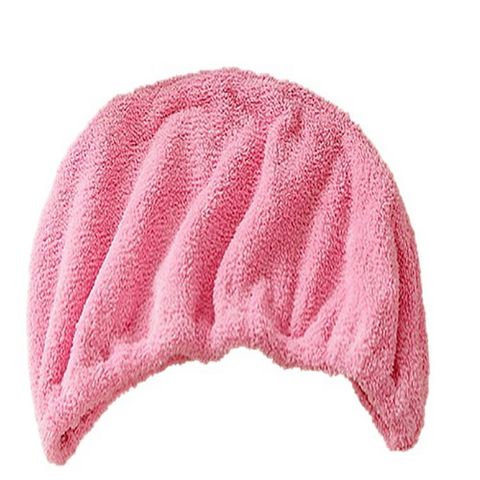 《米夢家居》 台灣製造水乾乾SUMEASY開纖吸水紗-快乾護髮浴帽(粉)二入