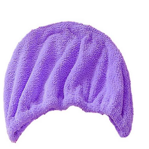 《米夢家居》 台灣製造水乾乾SUMEASY開纖吸水紗-快乾護髮浴帽(紫) 1件