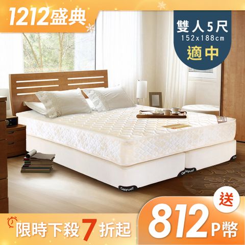 【德泰 歐蒂斯系列 】連結式軟式 彈簧床墊-雙人