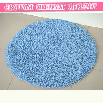 《純棉亮彩》超吸水圓形浴墊 2入 (土耳其藍)(60*60cm)