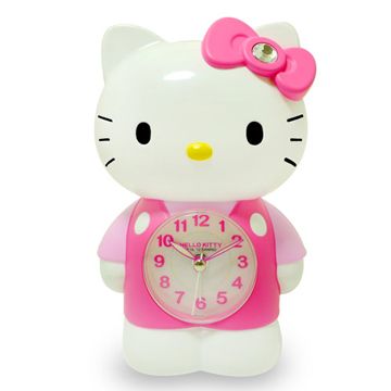 Hello Kitty  立體公仔超靜音貪睡鬧鐘 JM-E899-KT立體造型俏皮可愛